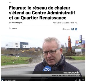 Ministre Henry Fleurus Réseau de chaleur